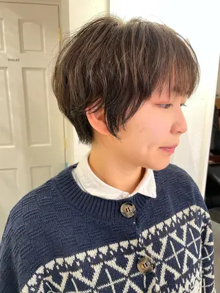 ショート パーマ 縮毛/ショート/ ボブ/レイヤー/小原のヘアスタイル