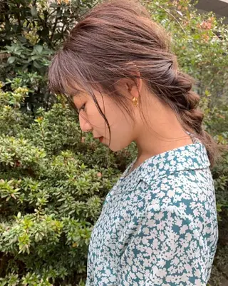 セミロング パーマ カラー オーダー  府中のヘアスタイル