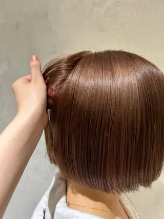 ショート カラー 🦖ミニボブ/ボブ /MOEKA🦕のヘアスタイル