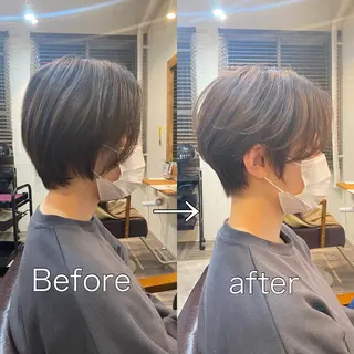 ショート カラー [店長]加地 峻のヘアスタイル