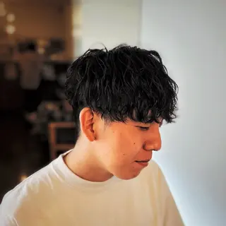 ショート パーマ メンズ SALOWIN名古屋suite店所属・メンズカット/名駅 個室/千田のヘアスタイル