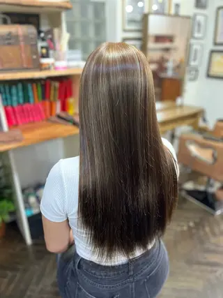 ロング カラー デザインカラー/ ブリーチ/コーンロウのヘアスタイル