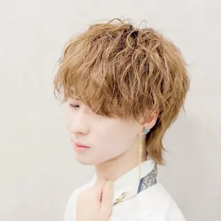 ショート カラー パーマ メンズ メンズ特化 👑YUTAのヘアスタイル