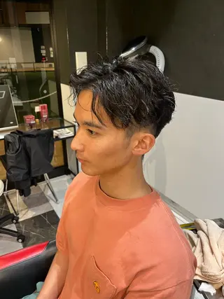 メンズ ボブパーマ/レイヤー カット/KINAMIのヘアスタイル