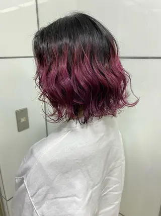 ミディアム カラー 🧡色落ちまで2度綺 麗なカラー🧡ヨシキのヘアスタイル