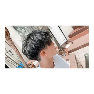 ショート パーマ ヘアアレンジ メンズ ange☞ soutaのヘアスタイル