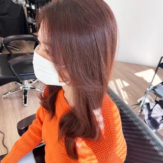 セミロング カラー パーマ ヘアアレンジ 韓国×髪質改善💊 似合わせ/武田涼のヘアスタイル