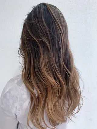 ロング カラー ハッシュカット/四条 烏丸/寺本弘樹のヘアスタイル