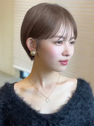 ショート カラー パーマ côte所属・🫧 りょうた 🫧 ショート特化/表参道のヘアスタイル