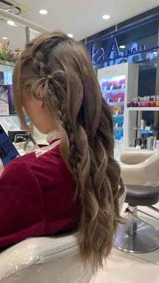 ロング ハイトーン募集中 💜✝️荒川優輝のヘアスタイル