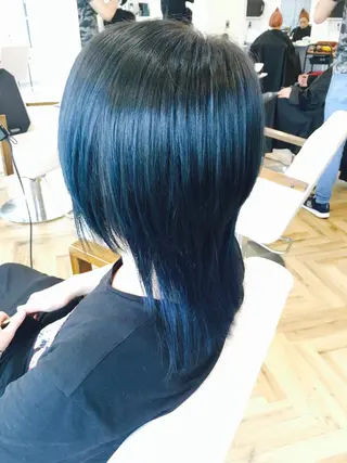 ミディアム カラー メンズ LAGRECE大阪梅田店所属・美髪矯正・髪質改善 【中村吉孝】のヘアスタイル