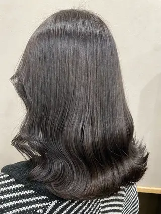 セミロング カラー 🦄🩵YUNA 🩵🦄のヘアスタイル