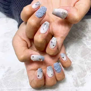 ネイル ⭐︎休業中の練習⭐︎ JNA認定講師髙橋のネイルデザイン