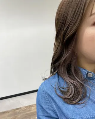 セミロング カラー 栄/久屋大通り/韓国 /透明感/横山🩵のヘアスタイル