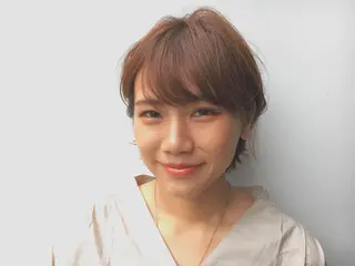 ショート カラー ツイスパ・波巻き 🩵片平和香奈のヘアスタイル