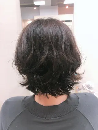 ショート パーマ 阿部 美咲のヘアスタイル