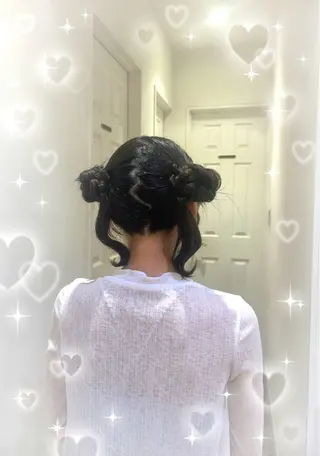 ヘアアレンジ 🎀透明感カラー🎀 ヘアメ／mikotoのヘアスタイル