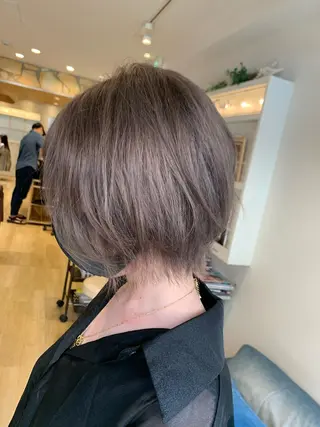 ショート 渋谷ハイトーン/ デザインカラー阿部のヘアスタイル