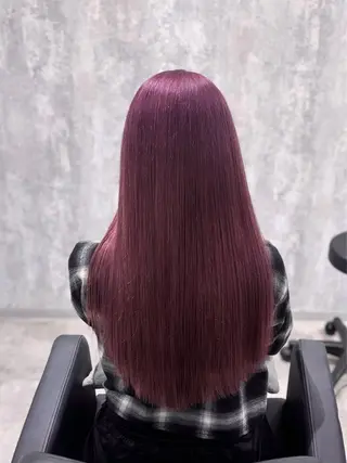 セミロング カラー 詩乃🎀ピンク 暖色系🫧レイヤーのヘアスタイル