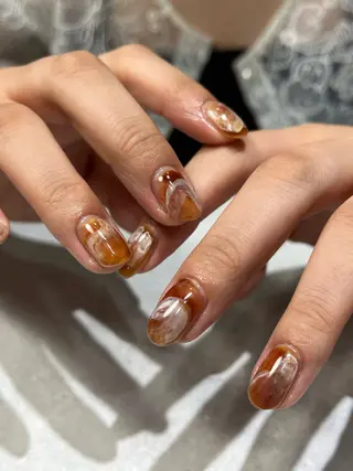 ネイル 🤎Two ERI🤎のネイルデザイン