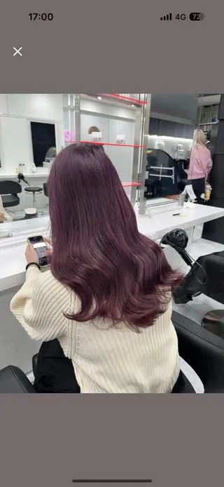 セミロング カラー ガーリーstyle ❤︎misaki🏹のヘアスタイル