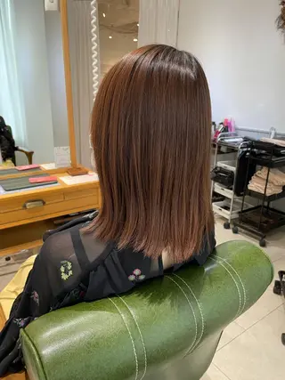 ミディアム カラー eins.hair所属・過去一の柔髪ヘア 🌿einshairのヘアスタイル