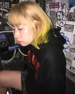 ミディアム カラー ピンクベージュ/新潟 万代/高橋桃葉🍑のヘアスタイル