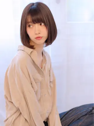 ショート カラー 透明感カラー│ レイヤーヘア中居美樹のヘアスタイル