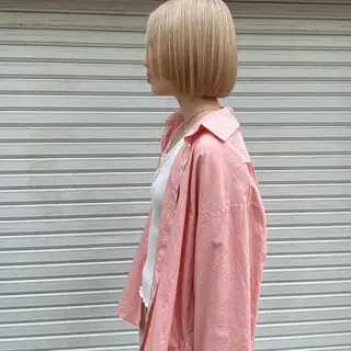 ミディアム カラー ブリーチカラーが人気 onnuのヘアスタイル