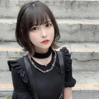 ミディアム テラダ ココロのヘアスタイル