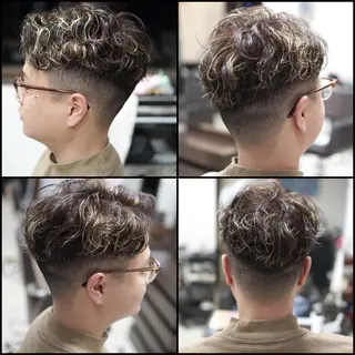 ショート カラー パーマ メンズ 中島 剛のヘアスタイル