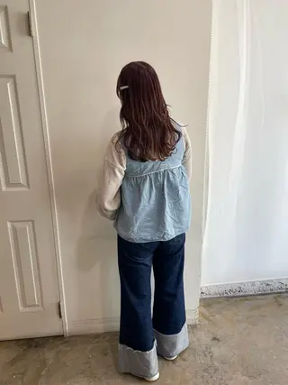 セミロング カラー MIOベージュカラー 柔らかいカラーのヘアスタイル