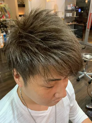 ショート カラー ヘアアレンジ メンズ 西尾 太郎のヘアスタイル