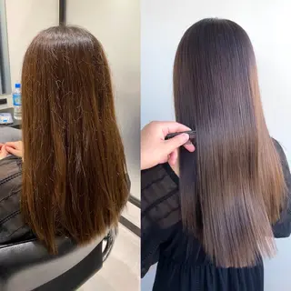 ロング カラー ヘアアレンジ 髪質改善絹髪質感TR レイヤーカット/熊澤のヘアスタイル