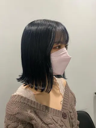 ミディアム カラー 韓国ヘア特化💍 tiam💍ブリーチのヘアスタイル