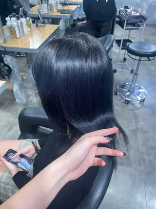 ミディアム ハイトーン 横浜💞ミオのヘアスタイル