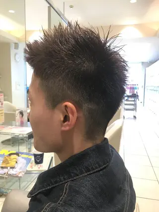 ショート カラー パーマ ヘアアレンジ メンズ キッズ ネイル マツエク・マツパ MODEK's西宮店 マネージャー神道有基のヘアスタイル