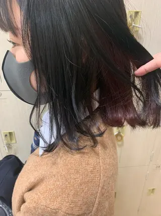 ミディアム カラー 暖色専門美容師🎀 お客様満足度◎のヘアスタイル