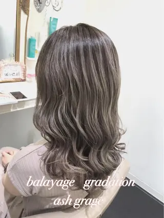ミディアム カラー 山崎俊輔/髪質改善 /バレイヤージュのヘアスタイル