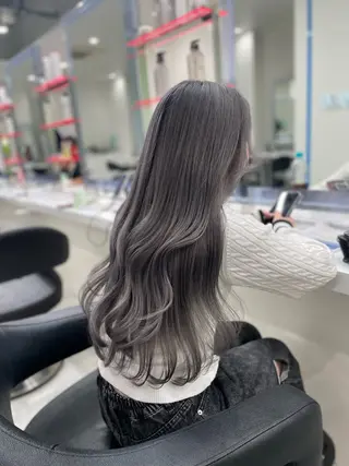 ロング カラー 大人っぽ韓国ヘア 寒色💙yuma💙のヘアスタイル