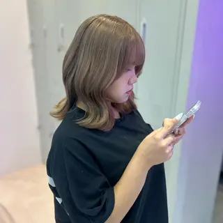 ミディアム カラー 🐰🎀艶髪特化 yuzuka🎀🐰のヘアスタイル