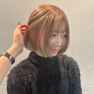 カラー noa / 郡山ボブ ×透明感カラーのヘアスタイル