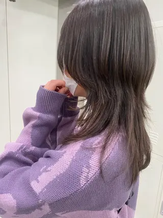 セミロング hair salon dot.tokyo color所属・MANAMI 🥀ウルフカットのヘアスタイル