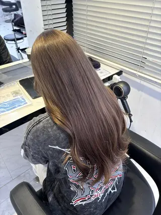 ロング カラー 💙ハイトーン韓国風 色白ヘア💙manaのヘアスタイル