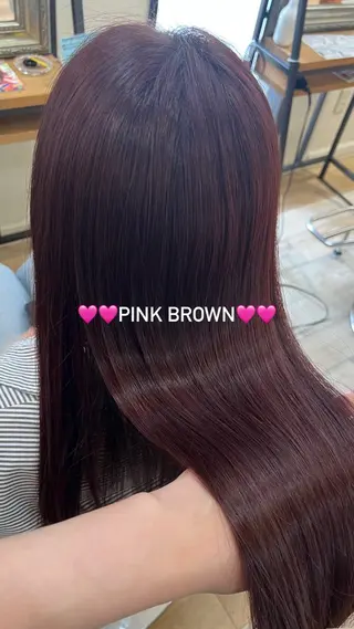 ミディアム カラー KOKORO 中村 朱里のヘアスタイル