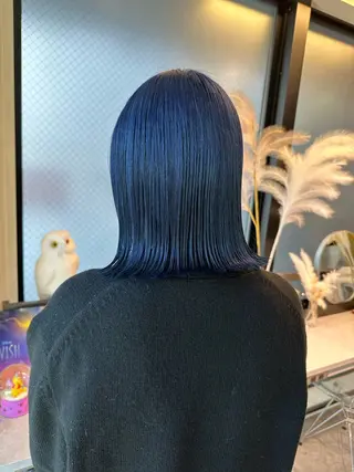 ミディアム カラー ブリーチ/ハイトーン 艶カラー/ユリナのヘアスタイル