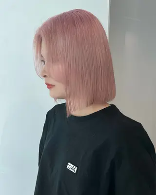 ショート カラー belle   表参道　terrace所属・抜きっぱなしブロンド /ハイトーン/カナタのヘアスタイル