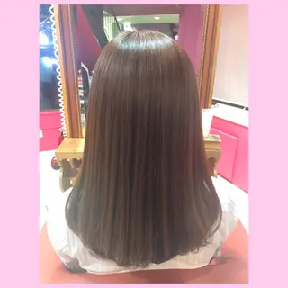 ロング パーマ SHIN/レイヤー カット×クロスパーマのヘアスタイル