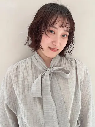 ショート カラー 透明感カラー🫧🌈 似合わせカット✂︎のヘアスタイル