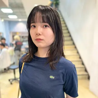 ミディアム メンズパーマ/フェ ザーパーマ/古川晴輝のヘアスタイル